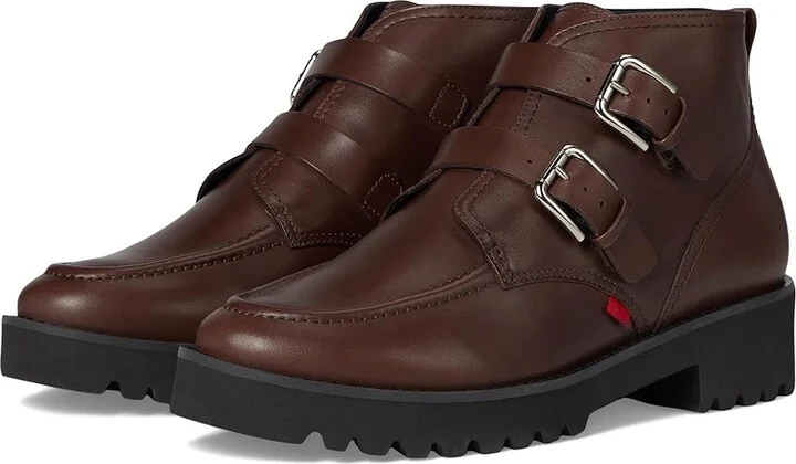 Marc Joseph New York West Lake Bootie Women's Shoes Dark Walnut Napa : 9 M, Leather
