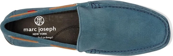 Marc Joseph New York Willmington Men's Shoes Atlantic Blue Suede : 10.5 M, Leather - Image 2