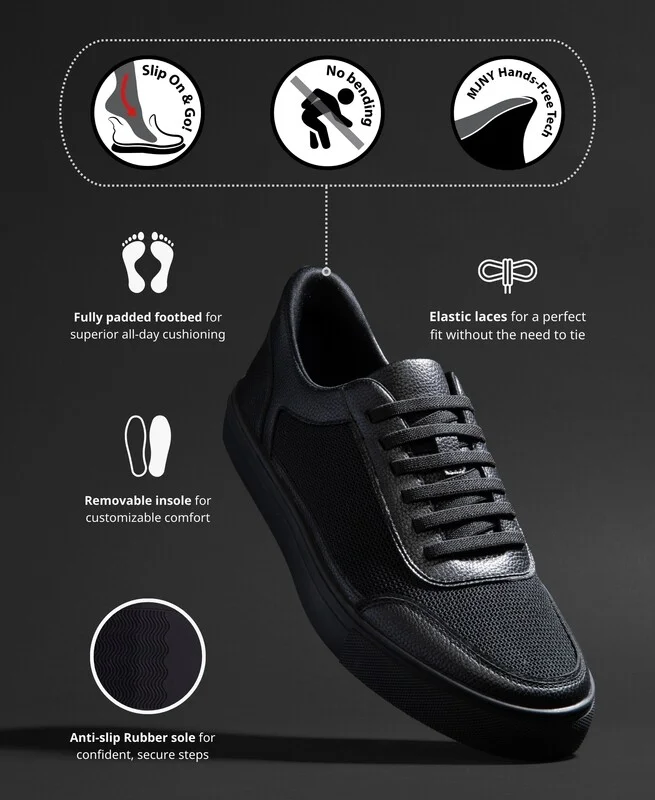 Marc Joseph New York Womens Columbia Street Hands-Free Slip On Technology Fashion Sneakers - Image 2