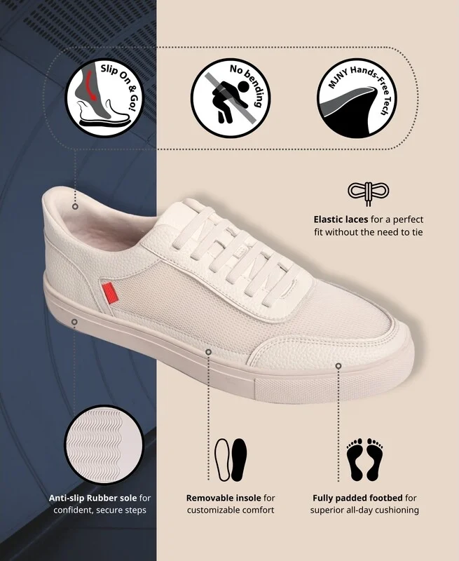 Marc Joseph New York Womens Columbia Street Hands-Free Slip On Technology Fashion Sneakers - Image 7