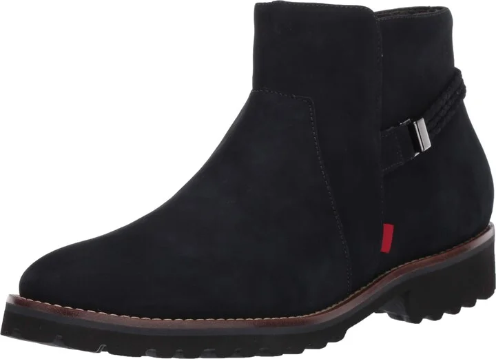 Marc Joseph New York Women's Leather EVA Lightweight Technology Columbus Circle with Braid Detail Ankle Boot