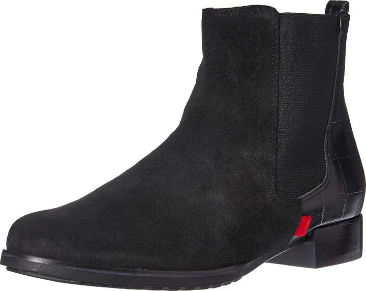 Black Suede/Crocodile