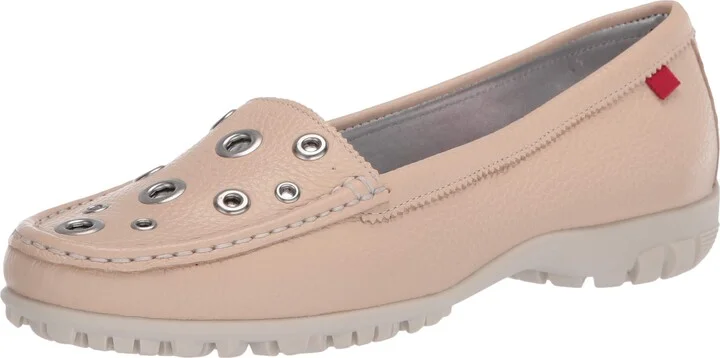 Beige Tumbled Leather/Contrast Stitch