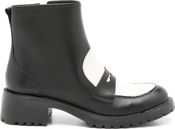 Marcellie two-tone boots