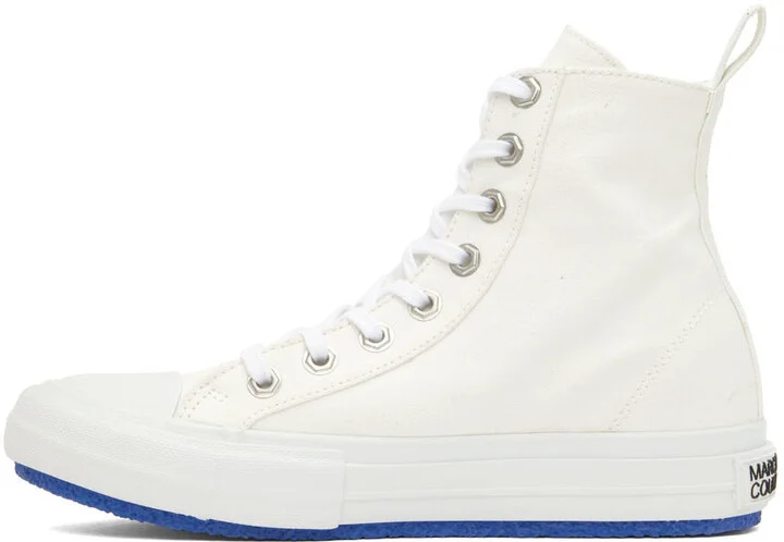 Marcelo Burlon County of Milan White Cross Vulcanized Sneakers - Image 3