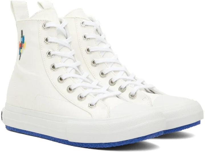 Marcelo Burlon County of Milan White Cross Vulcanized Sneakers - Image 4