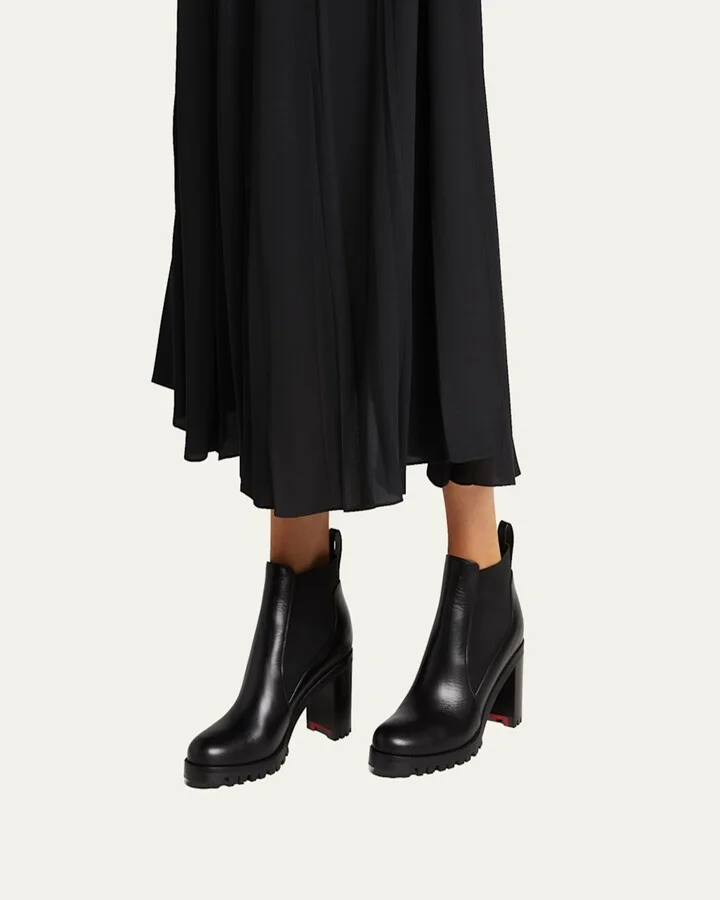 Marchacroche Leather Red Sole Booties - Image 3