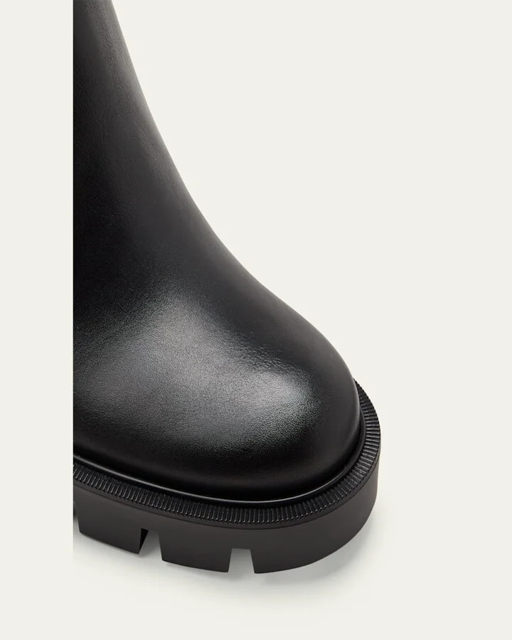 Marchacroche Leather Red Sole Chelsea Booties - Image 4
