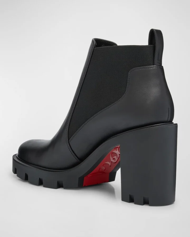 Marchacroche Leather Red Sole Chelsea Booties - Image 2