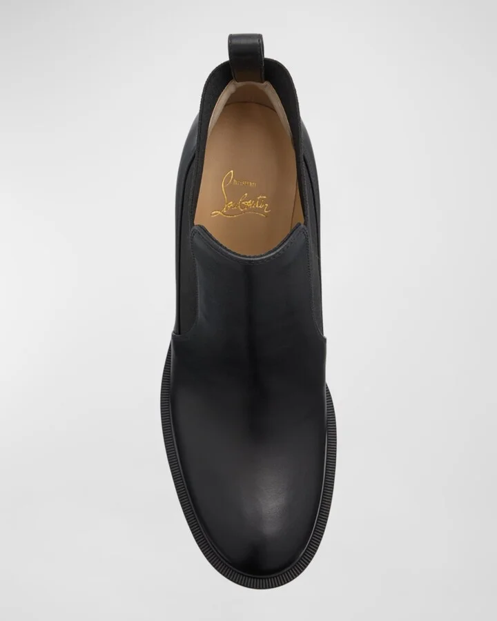 Marchacroche Leather Red Sole Chelsea Booties - Image 4