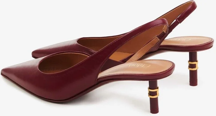 Marcie 50 Leather Slingback Pumps - Image 2