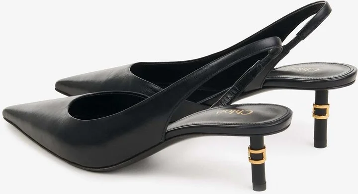 Marcie 50 Leather Slingback Pumps - Image 2