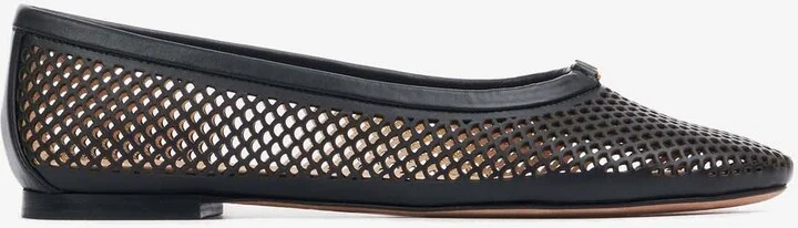 Marcie Ballerina Flats in Leather