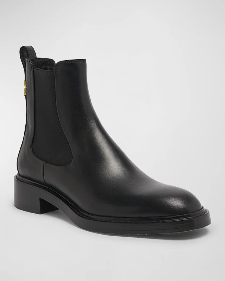 Marcie Leather Chelsea Ankle Booties - Image 2