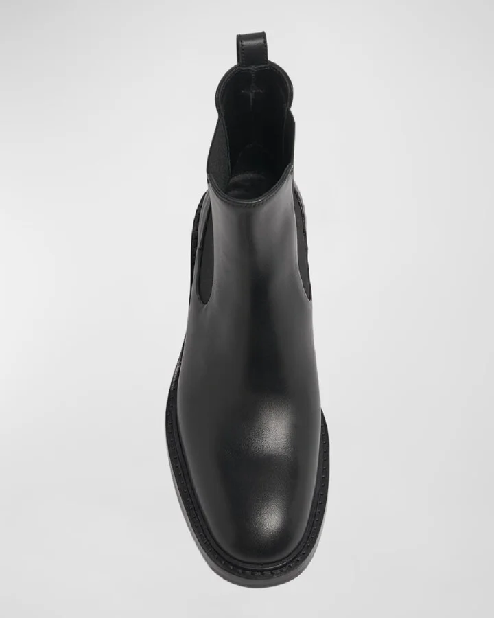 Marcie Leather Chelsea Ankle Booties - Image 4