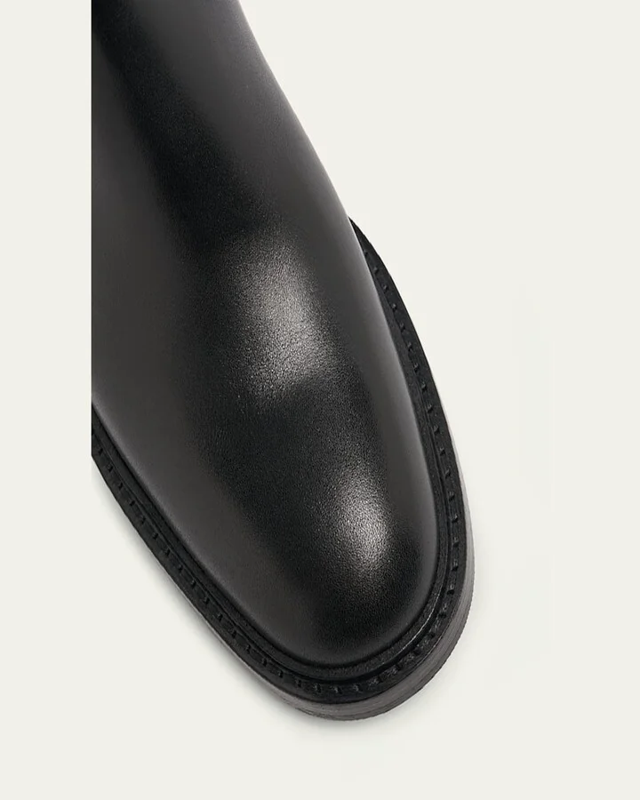 Marcie Leather Chelsea Ankle Booties - Image 3
