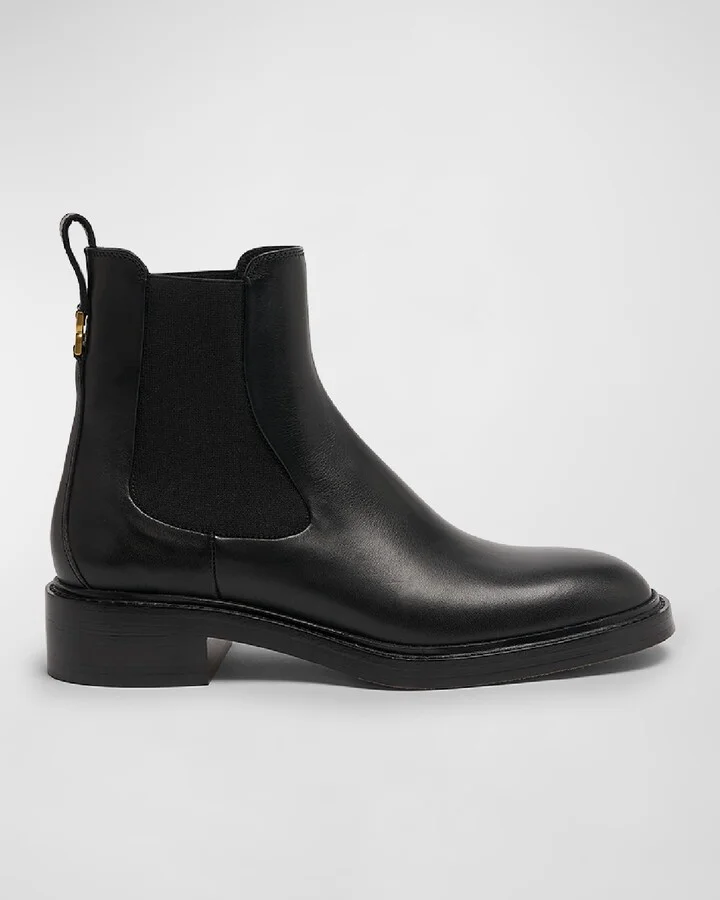Marcie Leather Chelsea Ankle Booties