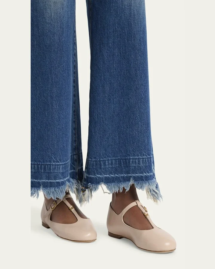 Marcie Leather Mary Jane Ballerina Flats - Image 5