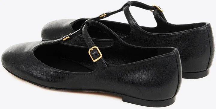 Marcie Mary-Jane Leather Ballet Flats - Image 2