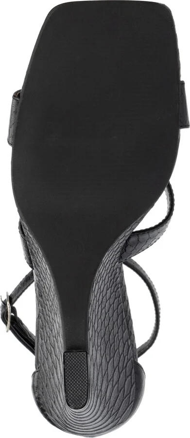 Marcie Snake Embossed Wedge Sandal - Wide Width - Image 6