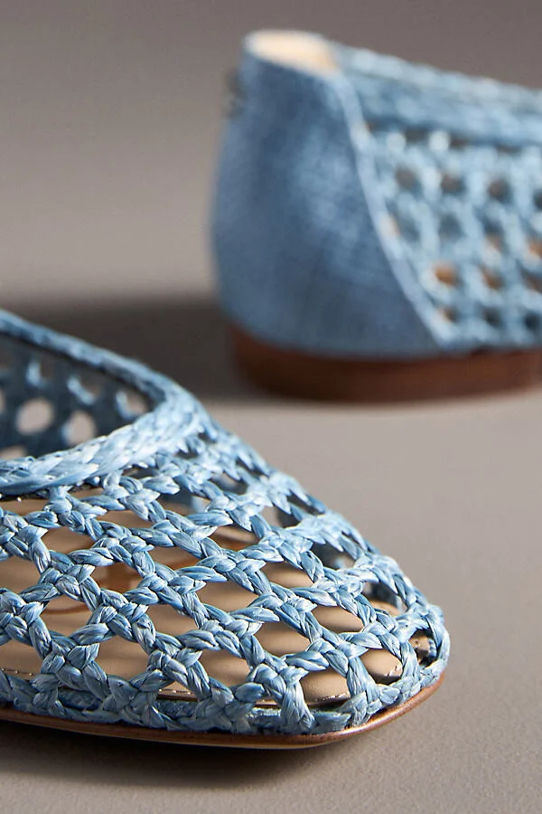 Marcie Woven Raffia Ballet Flats - Image 3