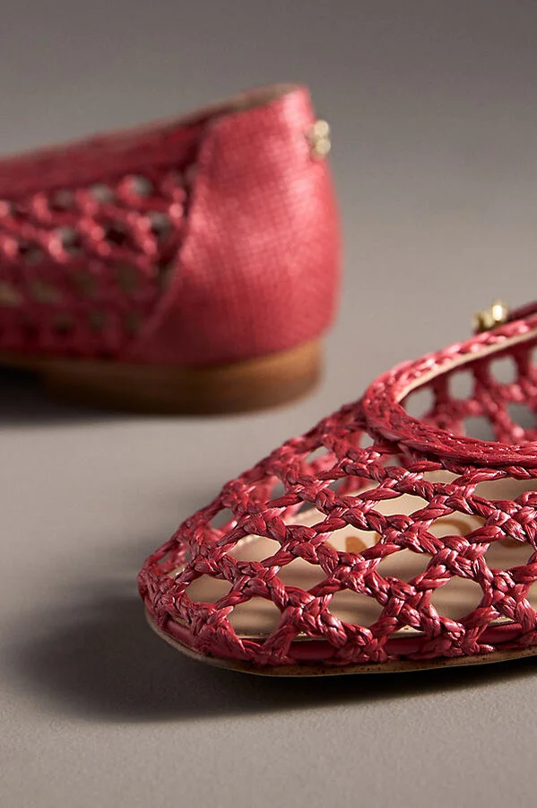 Marcie Woven Raffia Ballet Flats - Image 3
