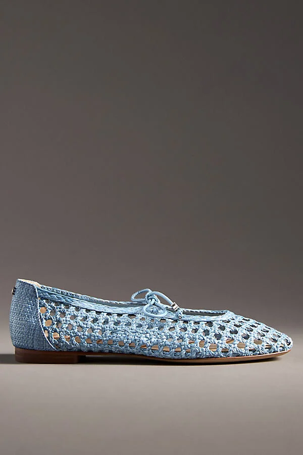 Marcie Woven Raffia Ballet Flats