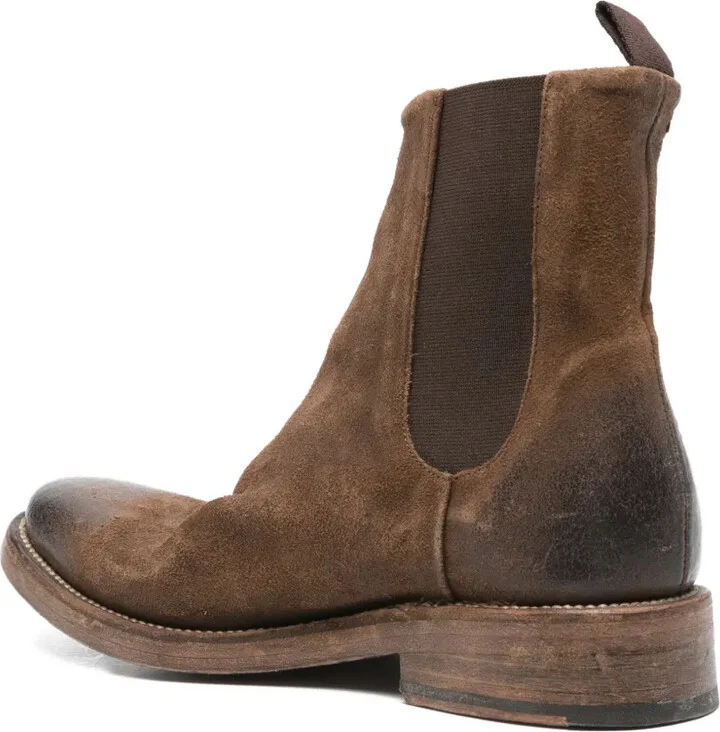 Marco elastic-panel waxed-suede chelsea boots - Image 3