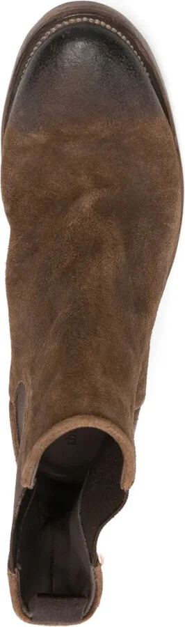 Marco elastic-panel waxed-suede chelsea boots - Image 4