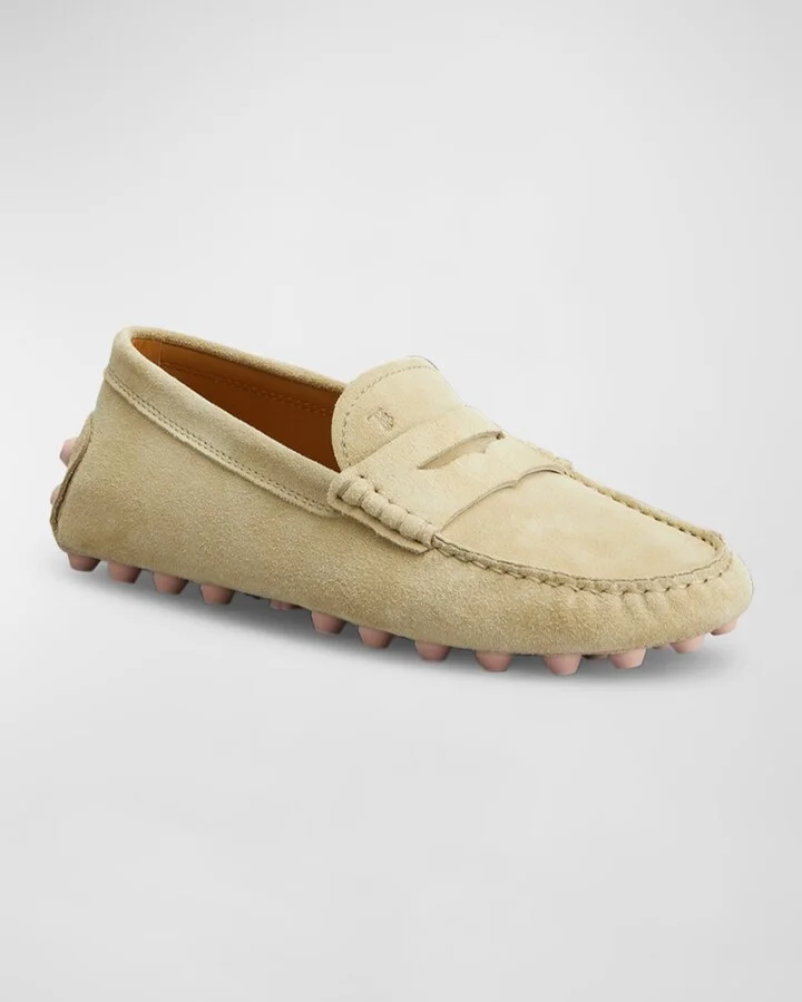 Marco Suede Driver Penny Loafers - Image 2