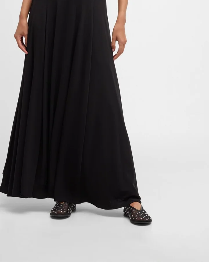 Marcy Crystal Mesh Evening Ballerina Flats - Image 2