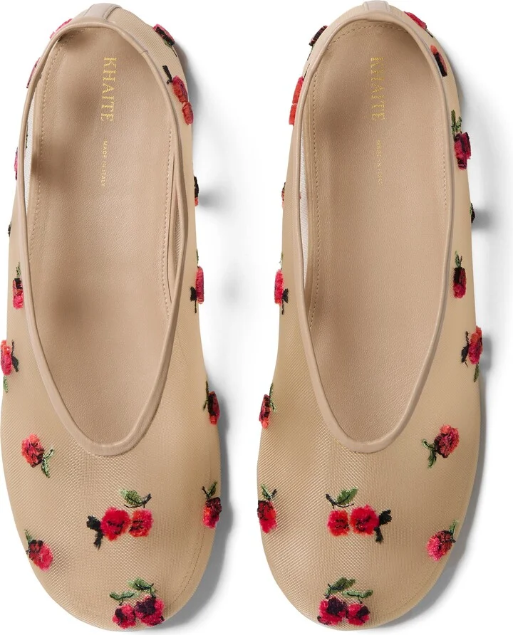 Marcy Embroidered Mesh Flat - Image 3