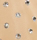 Marcy Flat in Beige Mesh with Crystals - Image 5