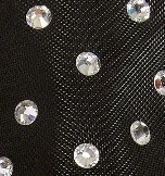 Marcy Flat in Black Mesh with Crystals - Image 5