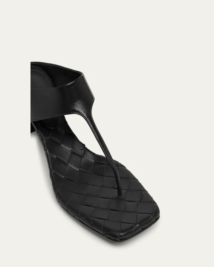 Marella Leather Thong Slide Sandals - Image 7
