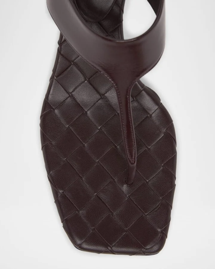 Marella Leather Thong Slide Sandals - Image 3