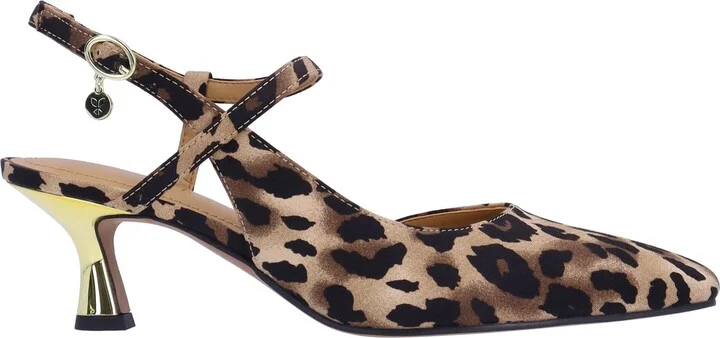 Maretta Slingback Half D'Orsay Kitten Heel Pump - Image 3