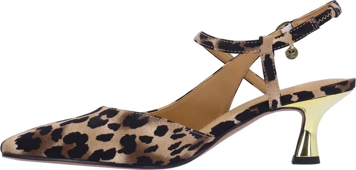 Maretta Slingback Half D'Orsay Kitten Heel Pump - Image 7