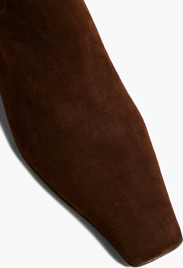 Marfa Knee-High Boot in Coffee Suede - Image 4