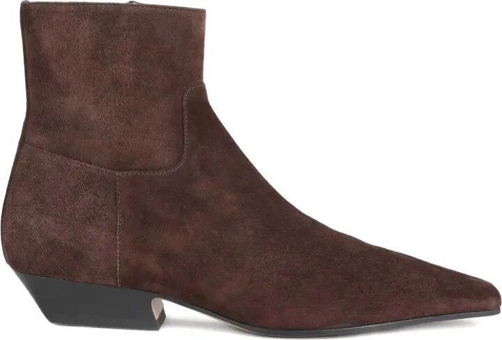 Marfa suede square-toe boots
