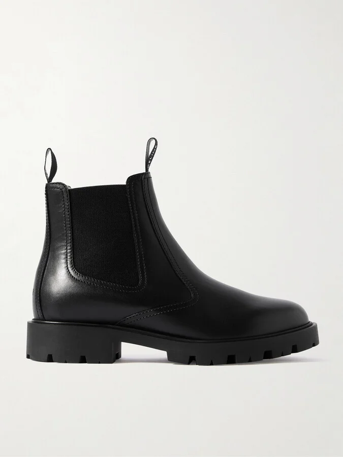 Margaret Shearling-Lined Leather Chelsea Boots