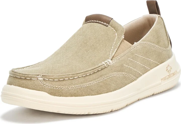 Margaritaville Men's Extra Padded Collar Stretch Gore Tongue Slip On Boat Shoe