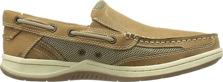 Margaritaville Men's Padded Tongue and Collar Double Gore Stretch Slip On Boat Shoe
