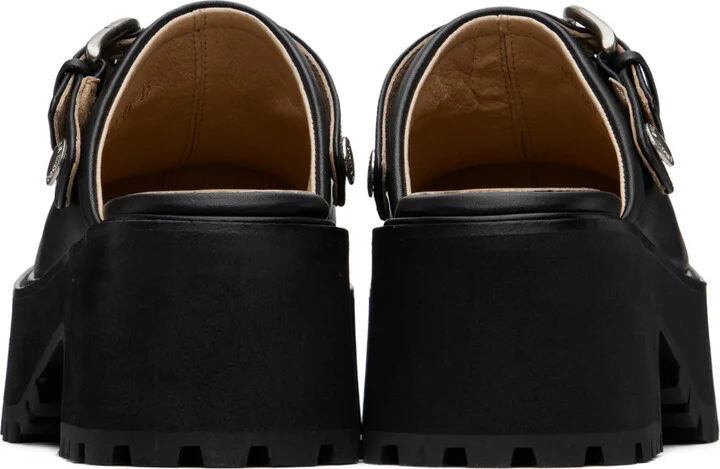 MARGESHERWOOD Black 70's Clogs - Image 2
