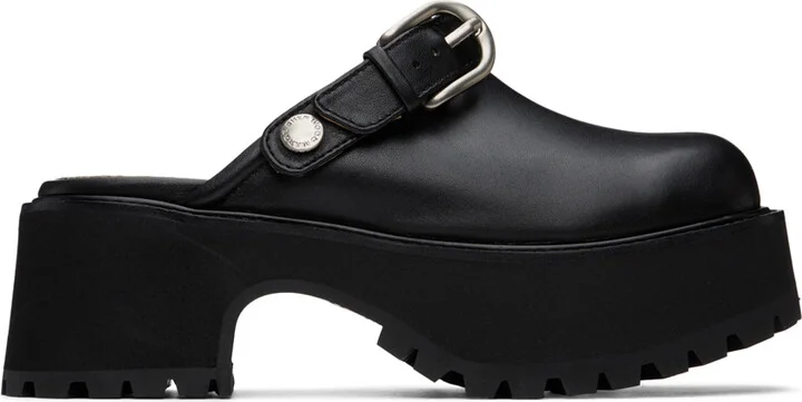 MARGESHERWOOD Black 70's Clogs