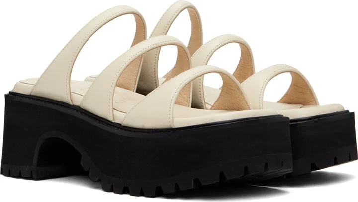 MARGESHERWOOD Off-White Platform Sandals - Image 4