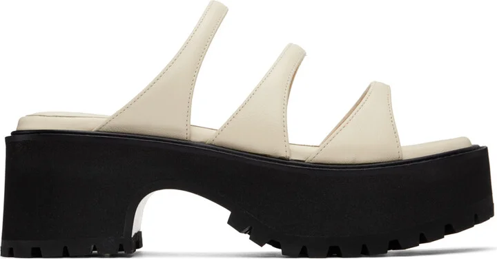 MARGESHERWOOD Off-White Platform Sandals