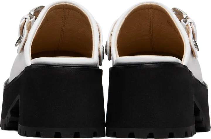 MARGESHERWOOD White 70's Clogs - Image 2