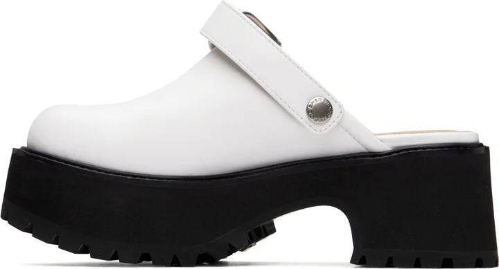 MARGESHERWOOD White 70's Clogs - Image 3