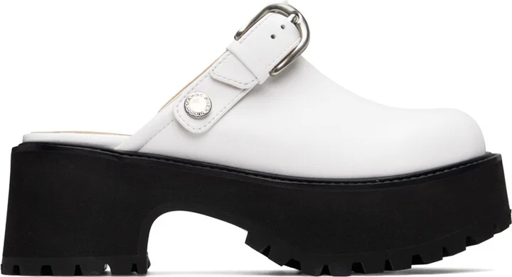 MARGESHERWOOD White 70's Clogs